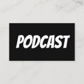 PODCAST-Visitekaartjes Visitekaartje (Achterkant)
