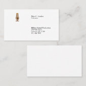 Podcaster Classic Minimal Visitekaartje (Voorkant / Achterkant)