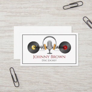 Podcaster DJ Disc Jockey Visitekaartje