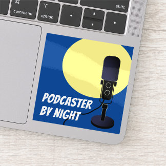 Podcaster Par Sticker De Nuit