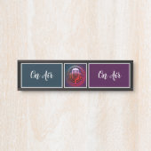 Podcaster, Retro Podcast Deurbordje (Voorkant)