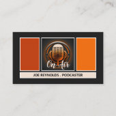 Podcaster, Retro Podcast Visitekaartje (Voorkant)