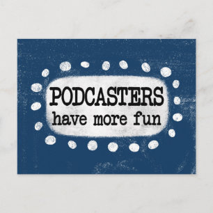 Podcasters hebben meer Briefkaart