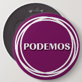 PODEMOS RONDE BUTTON 6,0 CM (Voorkant /achterkant)