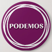 PODEMOS RONDE BUTTON 6,0 CM (Voorkant)