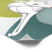 Podenco Dog Art Déco Podenco personnalisé Poster (Coin)