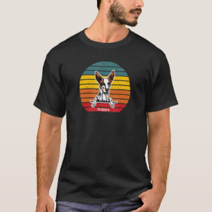 Podenco Eigenaar Retro kleurrijke soonframaffie T-shirt