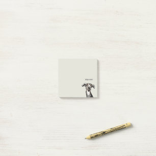 Podenco en Galgo tekening zwart wit en grijs Post-it® Notes
