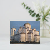 Podgorica Cathedraal, Montenegro Briefkaart (Staand voorkant)