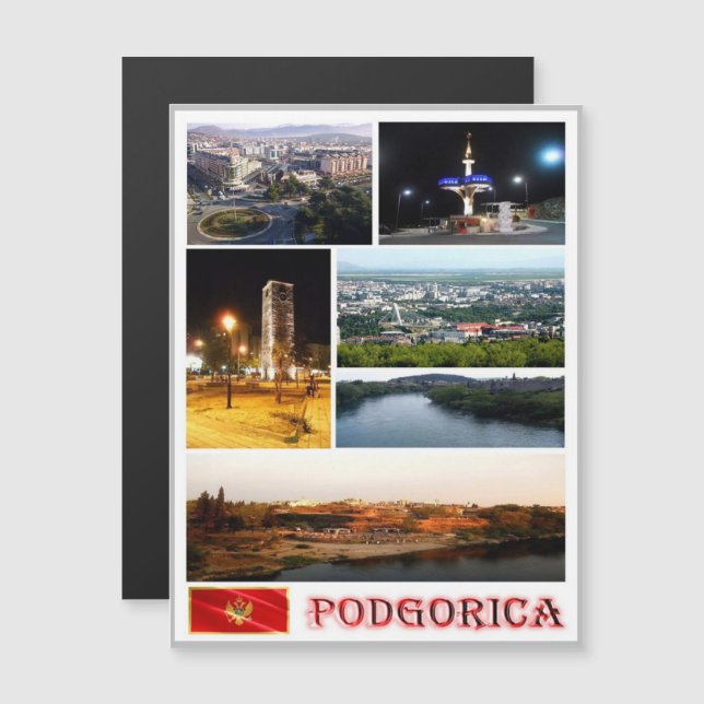 Podgorica - Montenegro - mozaïek - (Voorkant / Achterkant)