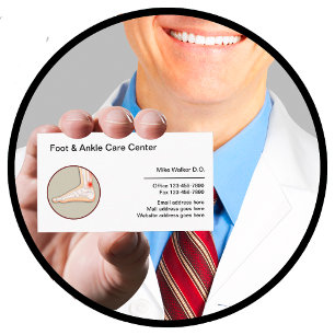 Podiatrist Foot and Ankle Care Medical Visitekaartje