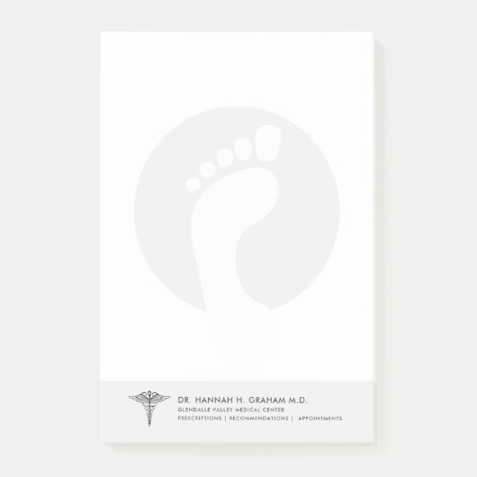Podiatrist | Foot Doctor  Lined Post-i Post-it® Notes (Voorkant)