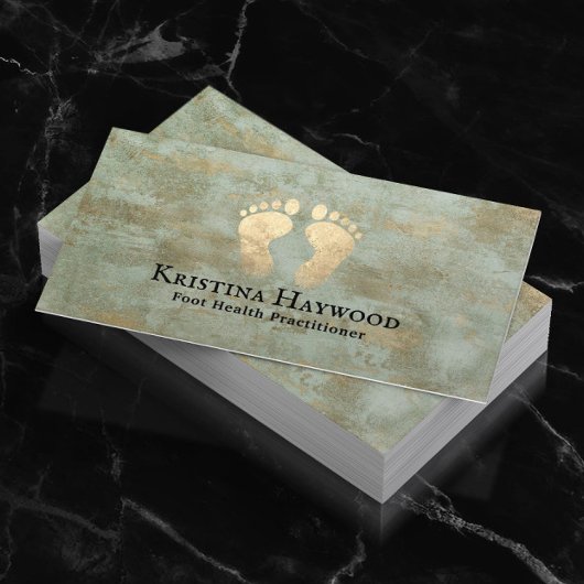 Podiatrist Foot Health Practitioner  Bronze Visitekaartje