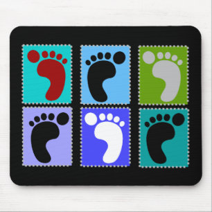 Podiatrist Gifts Popart Design of Feet Muismat