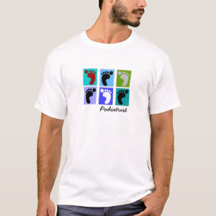 Podiatrist Gifts Popart Design of Feet T-shirt