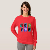 Podiatrist Gifts Popart Design of Feet T-shirt (Voorkant volledig)