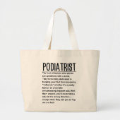 Podiatrist Grote Tote Bag (Voorkant)