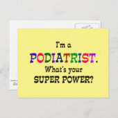 Podiatrist humor briefkaart (Voorkant / Achterkant)