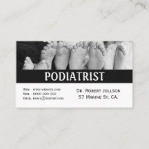 Podiatrist Medical Appointment Visitekaartje