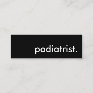 podiatrist mini visitekaartje