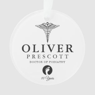 Podiatrist Professional Afstuderen Pensionering Ornament