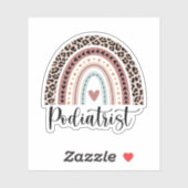 Podiatrist Rainbow, Grappige Podiatrist Gifts Sticker (Vel)