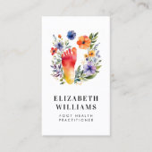 Podiatrist Voet Gezondheidsbeoefenaar QR Code Mode Visitekaartje (Voorkant)