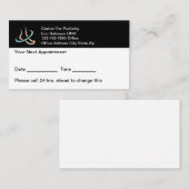 Podiatriste Bureau des patients Cartes de rendez-v (Devant / Derrière)