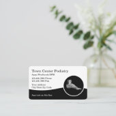 Podiatriste Foot Et Ankie Cartes de visite (Debout devant)