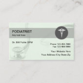Podiatriste moderne Carte de visite Médicale (Devant)
