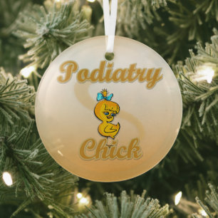 Podiatry Chick Glas Ornament
