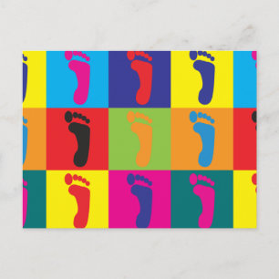 Podiatry Pop Art Briefkaart