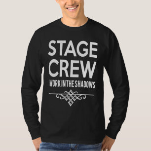 Podium bemanning Ik werk in de schaduw achter de s T-shirt