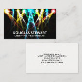 Podiumverlichting | Concerttechnicus Visitekaartje (Voorkant / Achterkant)