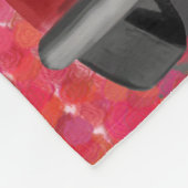 Podle Dog auto met hart Valentijns Fleece Deken (Hoek)