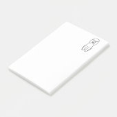 Podle Dog Cartoon Post-it® Notes (Schuin)