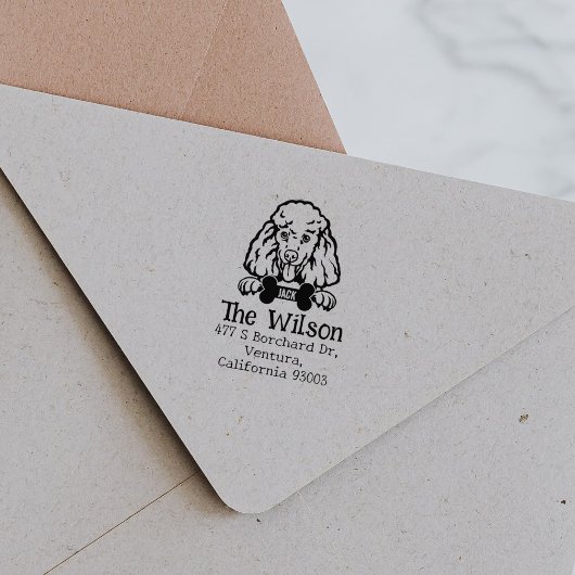 Podle Dog, Custom Return Address Rubberstempel