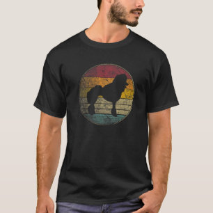 Podle Dog Onderdruk Retro Style Silhouet T-shirt