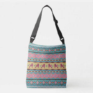 Podle - Fun Colorful Pattern in pastels Crossbody Tas