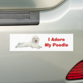Podle I Adore Bumpersticker (Op auto)