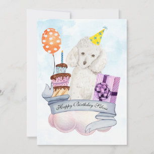 Podle on a Cloud Happy Birthday Kaart