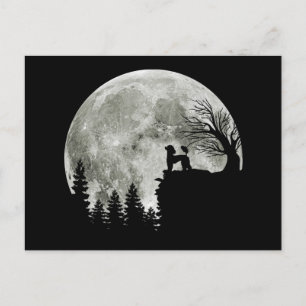Podle on Mountain Halloween Gift for Poodle Lover Aankondigingskaart