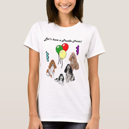 Podle Parti on Grey T-Shirt (Voorkant)