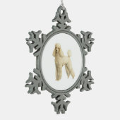 Podle — Puppy Clip Tin Sneeuwvlok Ornament (Links)