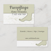Podologe, Fusspflege Visitekaartje (Voorkant / Achterkant)