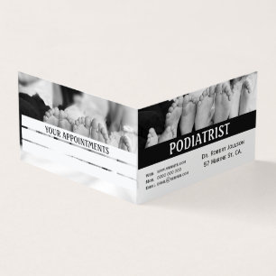 Podoloog Eenvoudige Voeten Medische Afspraak Visitekaartjes