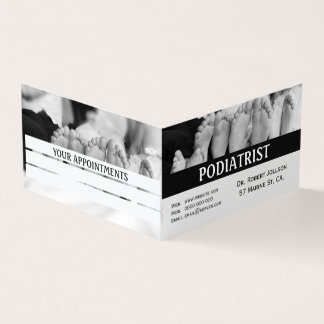 Podoloog Eenvoudige Voeten Medische Afspraak Visitekaartjes