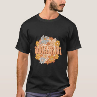 Podoloog Luipaard Bloemen Podiatrie Verpleging Sch T-shirt