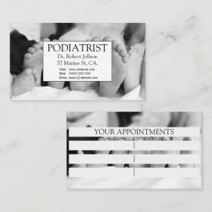 Podoloog Voeten Chiropodist Dokter Gezondheidszorg Afsprakenkaartje