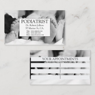 Podoloog Voeten Chiropodist Dokter Gezondheidszorg Afsprakenkaartje